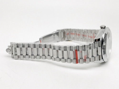 DayDate 40mm 228239 904L Flt Wt SS/SS S-Gry/Stk Noob A2836