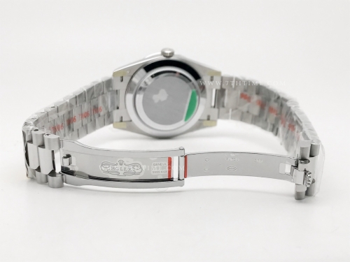 DayDate 40mm 228239 904L Flt Wt SS/SS S-Gry/Stk Noob A2836