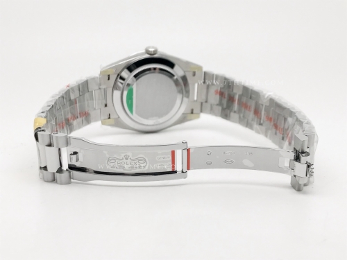 DayDate 40mm 228239 904L Flt Wt SS/SS I-Blu/Dia Noob A2836