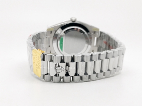 DayDate 40mm 228239 904L Flt Wt SS/SS I-Blu/Dia Noob A2836