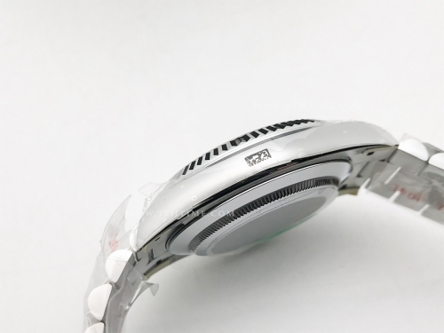 DayDate 40mm 228239 904L Flt Wt SS/SS Blk/Dia Noob A2836