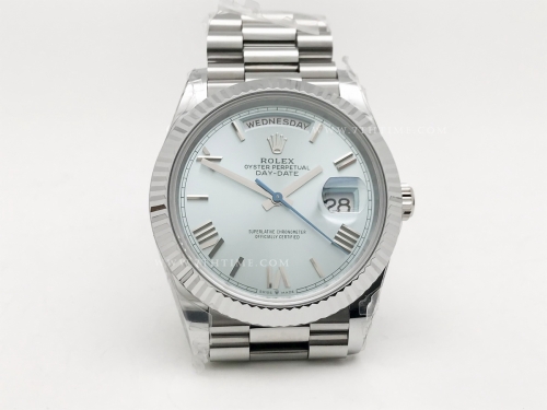 DayDate 40mm 904L Flt Wt SS/SS I-Blu/Rm Noob A2836