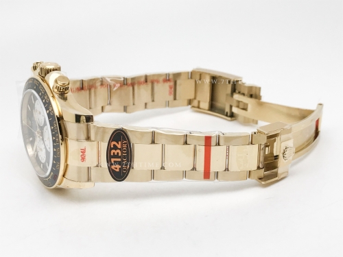 Daytona 126528 YG/YG Blk/Wht/Stk 904L QF V5 SH4132