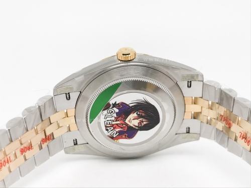 DJ2 41mm Jub Flt 904L YG/SS Gold/Stk Clean VR3235