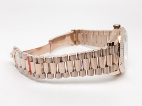 DayDate 40mm Flt RG/RG Blue/Dia BPF A2836