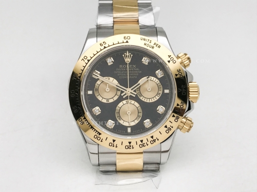 Daytona 126503 YG/SS Blk/Gold/Dia ESF A4131
