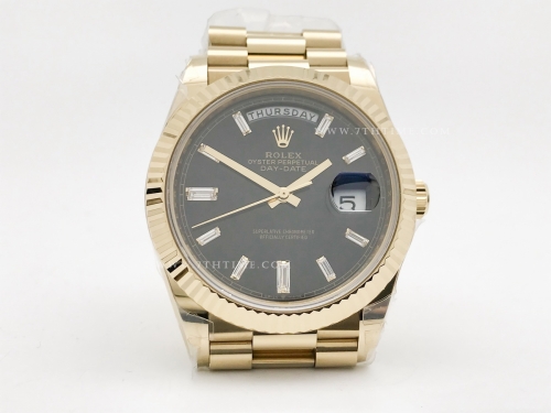 DayDate 228238 40mm 904L Flt Wt YG/YG Blk/Dia Noob A2836