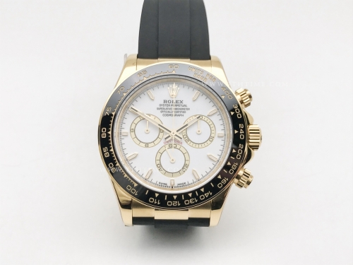 Daytona 126518LN CER YG/RU White/Stk ESF A4131