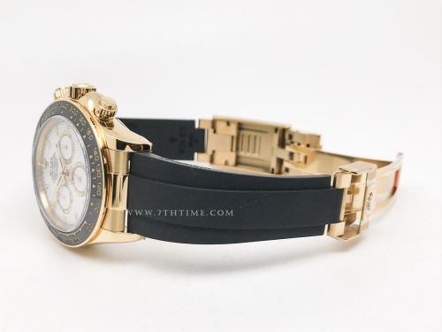 Daytona 126518LN CER YG/RU White/Stk ESF A4131