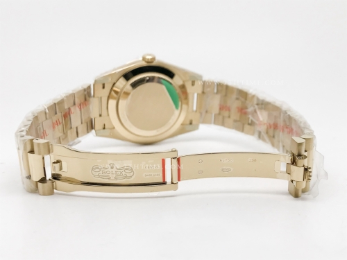 DayDate 228238 40mm 904L Flt Wt YG/YG Blk/Dia Noob A2836