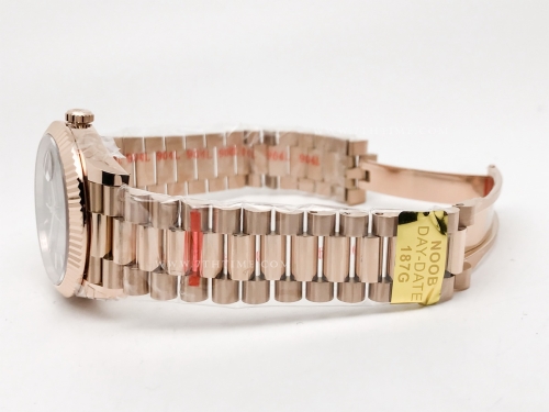 DayDate 228235 40mm 904L Flt Wt RG/RG Brn/Stk Noob A2836