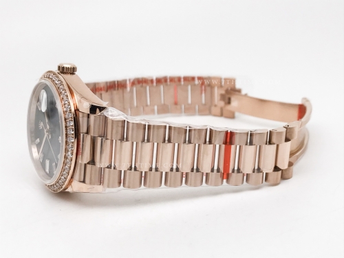 DayDate 40mm Flt Dia RG/RG Blue/Dia GMF A2836