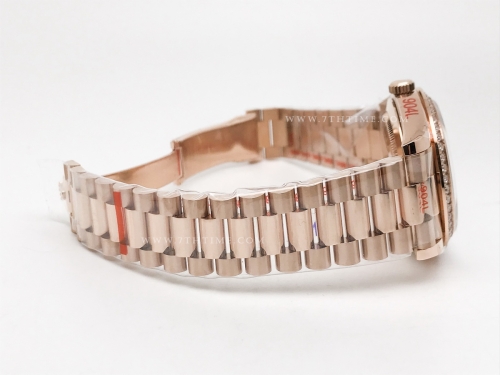 DayDate 40mm Flt Dia RG/RG Blue/Dia GMF A2836