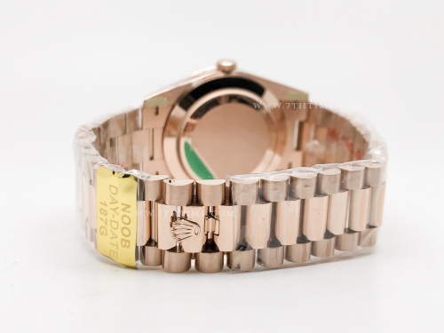 DayDate 228235 40mm 904L Flt Wt RG/RG Brn/Stk Noob A2836