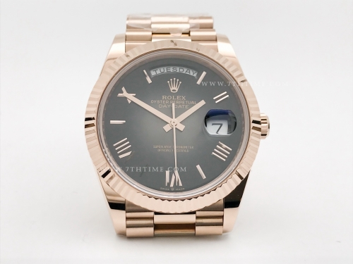 DayDate 228235 40mm 904L Flt Wt RG/RG O-Slate/Rm Noob A2836