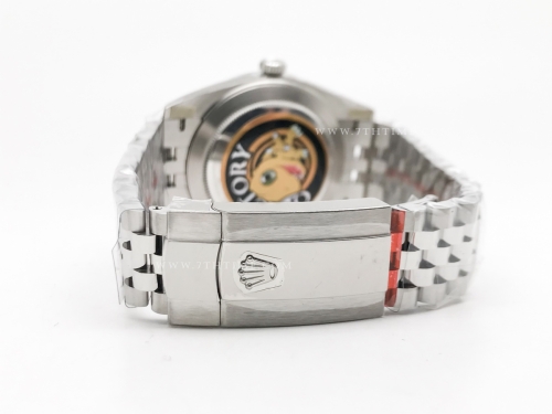 DJ2 126334 41mm Jub Flt 904L SS/SS Wht/Stk JQF VR3235