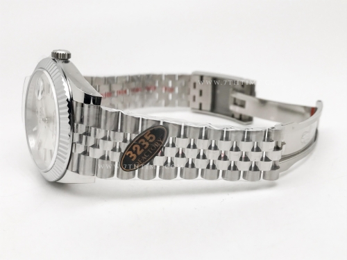 DJ2 126334 41mm Jub Flt 904L SS/SS Silv/Stk JQF VR3235