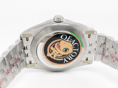 DJ2 126334 41mm Jub Flt 904L SS/SS Silv/Stk JQF VR3235