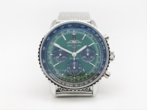 Navitimer B01 Chrono 43mm SS/SS Green OXF A7750