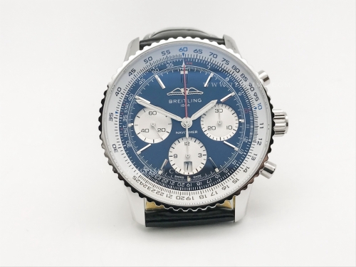 Navitimer B01 Chrono 43mm SS/LE Blue/Wht OXF A7750