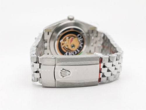 DJ2 126334 41mm Jub Flt 904L SS/SS Grn-P/Stk JQF VR3235