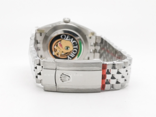 DJ2 126334 41mm Jub Flt 904L SS/SS Blue-P/Stk JQF VR3235