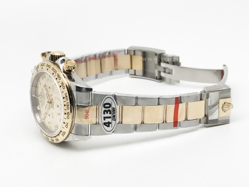 Daytona 116503 904L Wt YG/SS Gold/Dia QF SH4130