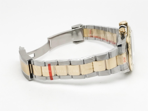 Daytona 116503 904L Wt YG/SS Blk/Dia QF SH4130