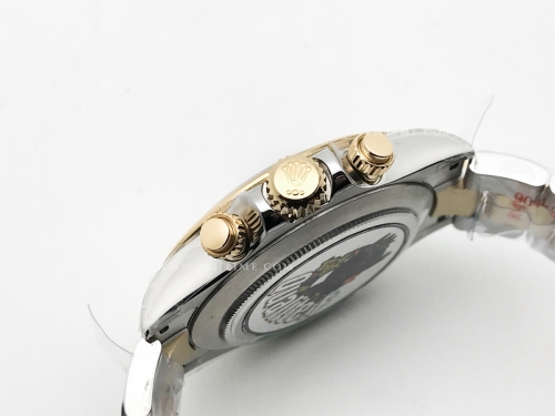 Daytona 116503 904L Wt YG/SS Blk/Dia QF SH4130