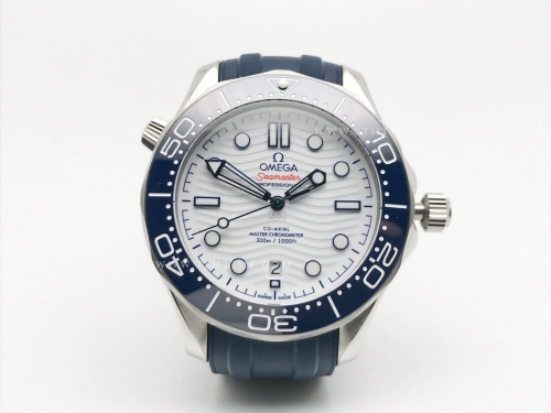 Seamaster 300m 2018 Blue SS/RU White GDF MY8215