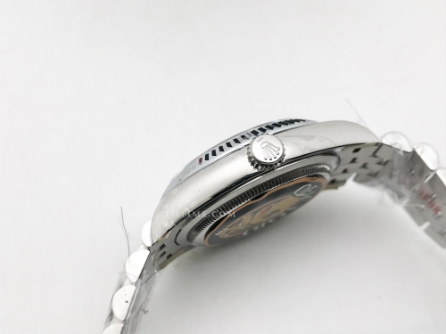 DJ 126234 36mm Jub Flt 904L SS/SS Grey/Stk JQF VR3235