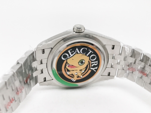 DJ 126234 36mm Jub Flt 904L SS/SS Grn/Stk JQF VR3235