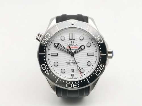 Seamaster 300m 2018 Blk SS/RU White GDF MY8215