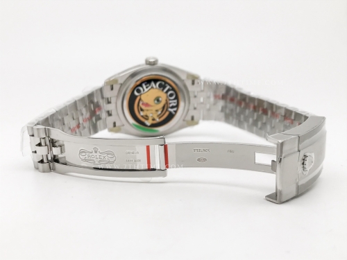 DJ 126234 36mm Jub Flt 904L SS/SS Blue/Stk JQF VR3235