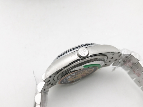 DJ 126234 36mm Jub Flt 904L SS/SS Blk/Dia JQF VR3235