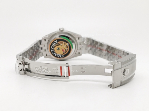 DJ 126234 36mm Jub Flt 904L SS/SS Blk/Dia JQF VR3235