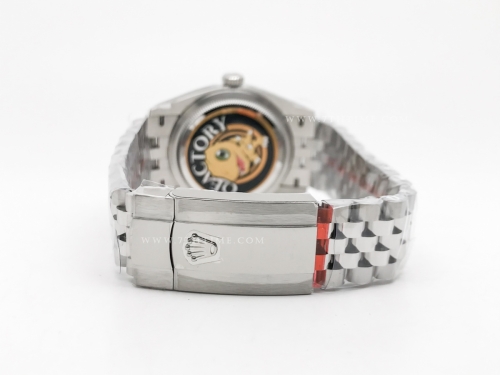 DJ 126234 36mm Jub Flt 904L SS/SS W-MOP/Dia JQF VR3235