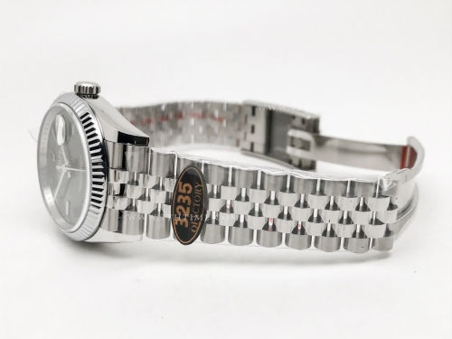 DJ 126234 36mm Jub Flt 904L SS/SS Grey/Rm JQF VR3235