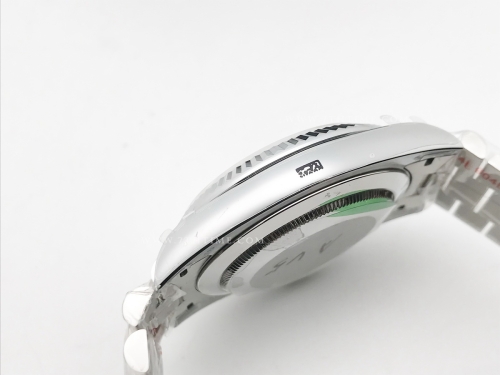 DayDate 40mm 904L Flt SS/SS Silv/Stk GMF A2836