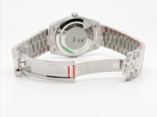 DayDate 40mm 904L Flt SS/SS Silv/Stk GMF A2836