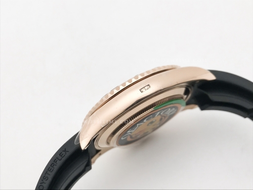 YachtMaster 126655 40mm RG/RU Blk JQF VR3235