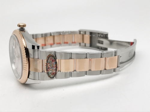 DJ2 41mm Oys Flt 904L RG/SS Silv/Dia Clean VR3235