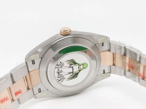 DJ2 41mm Oys Flt 904L RG/SS Silv/Dia Clean VR3235