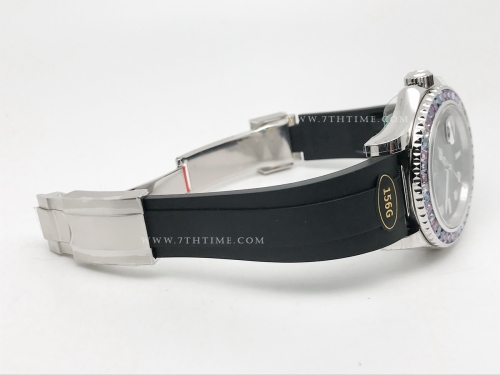 YachtMaster 126679 40mm Wt Dia SS/RU Blk KF VR3235