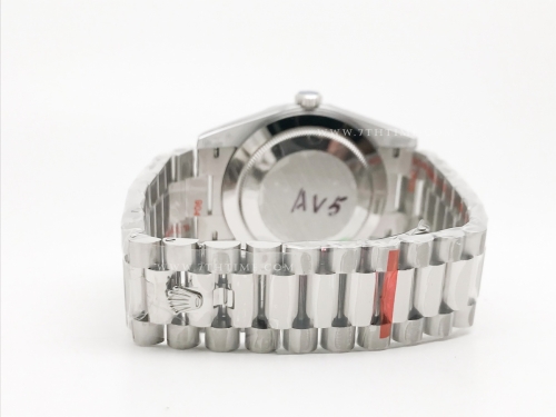 DayDate 40mm 904L Flt SS/SS Silv/Dia GMF A2836