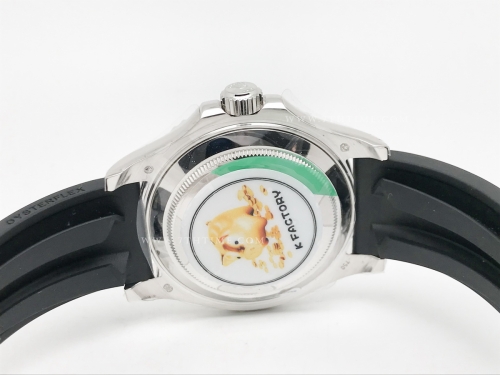 YachtMaster 126679 40mm Wt Dia SS/RU Blk KF VR3235