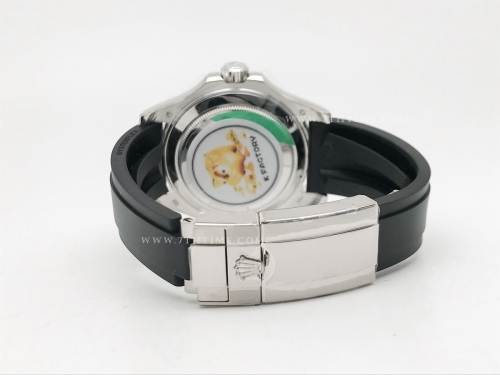 YachtMaster 126679 40mm Wt Dia SS/RU Blk KF VR3235