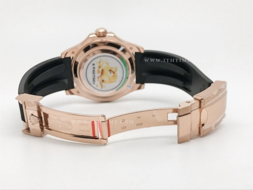 YachtMaster 116695 40mm Wt Dia RG/RU Blk KF VR3235