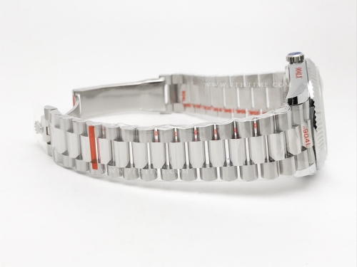 DayDate 40mm 904L Flt SS/SS Wht/Rm/Stk GMF A2836