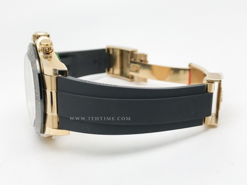 Daytona 116518 904L Wt YG/RU Gold/Stk SWF SH4130